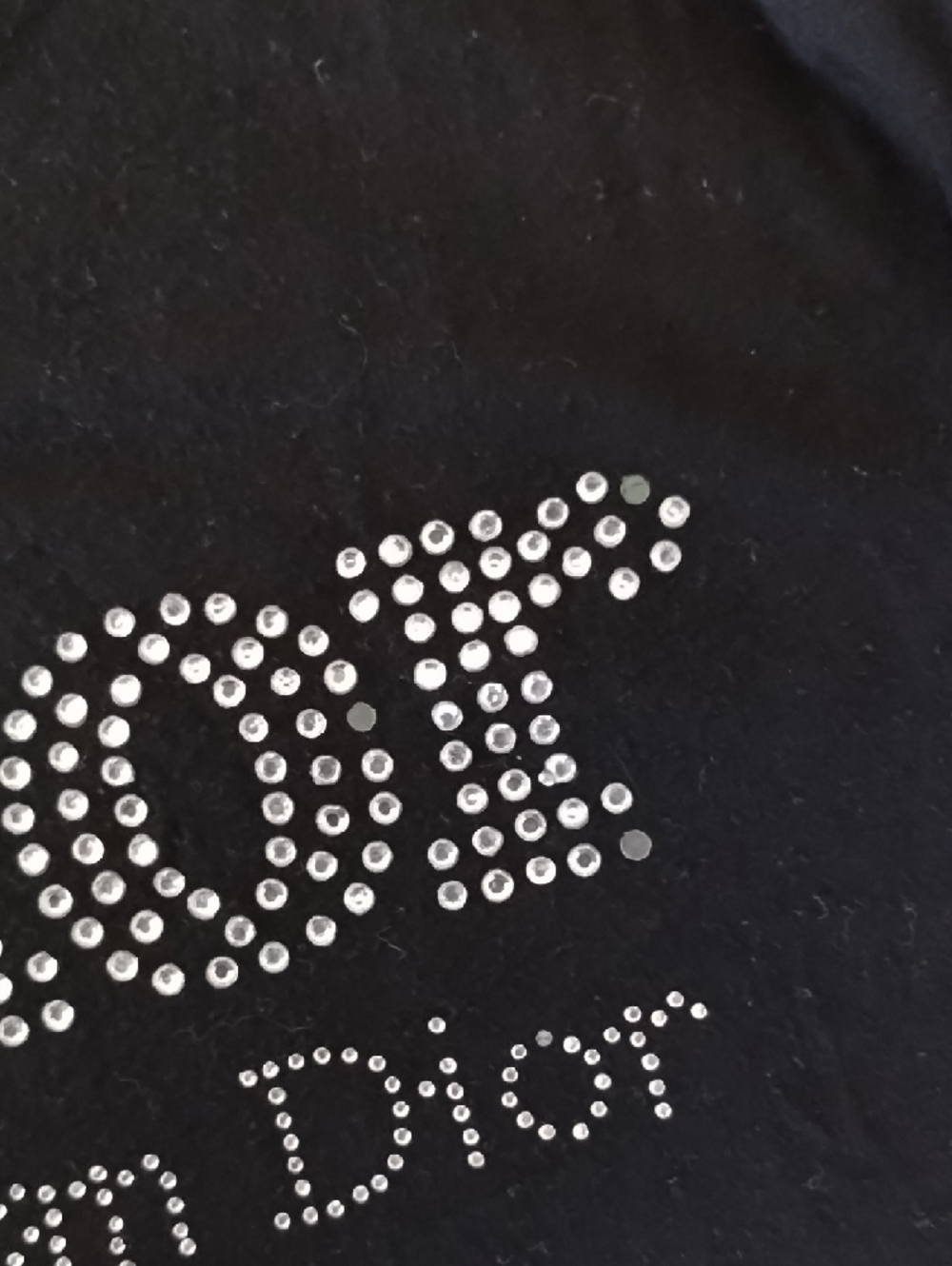 Christian Dior Black Tee with Signature Label - Picture 11 of 16